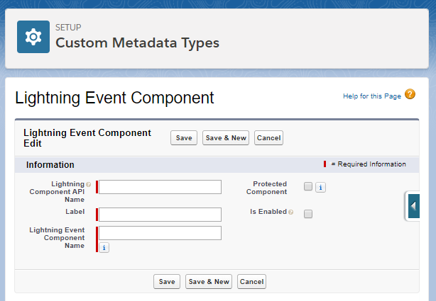 Registering the Component with Salesforce